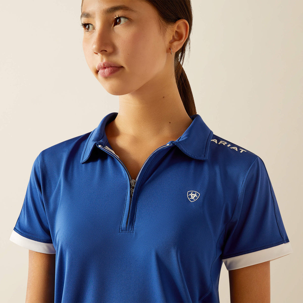 Ariat Kids' Bandera Team 1/4 Zip Polo