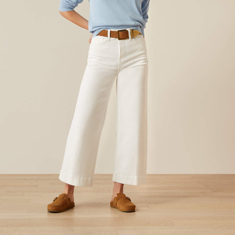 Ariat Women's Ultra High Rise Countryside Wide Leg Crop Jeans