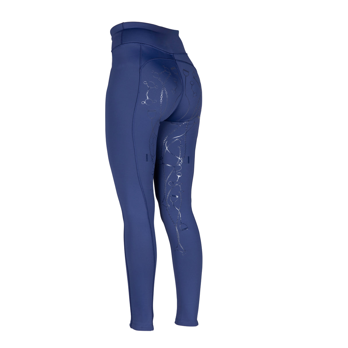 Shires Aubrion Team Winter Riding Tights #colour_navy