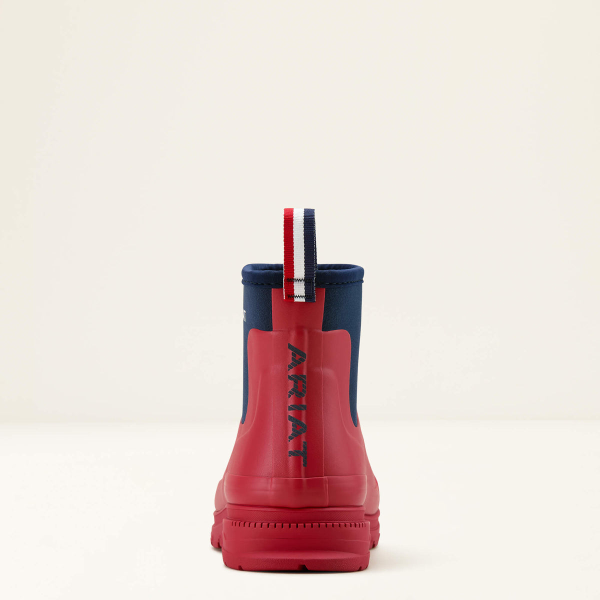 Ariat Women's Kelmarsh Shortie Rubber Boot - Navy - Team Red