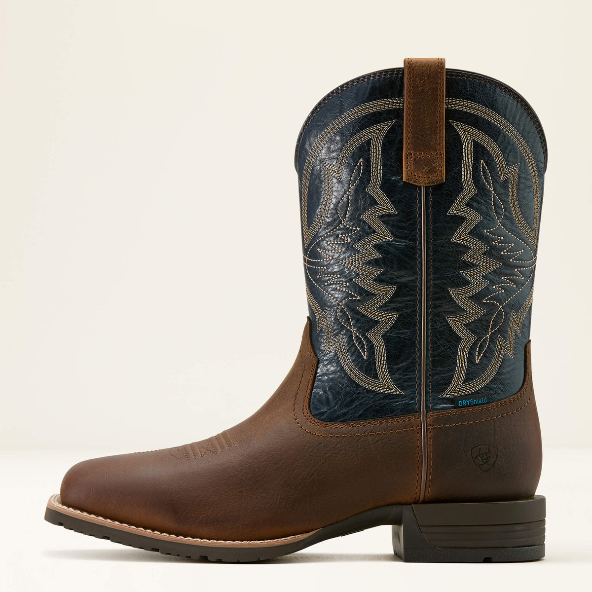 Ariat Men's Hybrid Ranchwork Waterproof Wide Square Toe Cowboy Boot