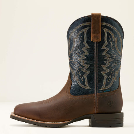Ariat Men's Hybrid Ranchwork Waterproof Wide Square Toe Cowboy Boot
