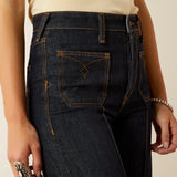 Ariat Women's Ultra High Rise Tomboy Western Utility Wide Leg Jean