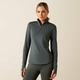 Ariat Women's Gridwork 2.0 1/4 Zip Grid Fleece Baselayer - Urban Chic