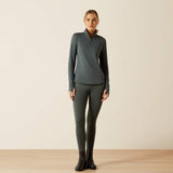 Ariat Women's Gridwork 2.0 1/4 Zip Grid Fleece Baselayer - Urban Chic