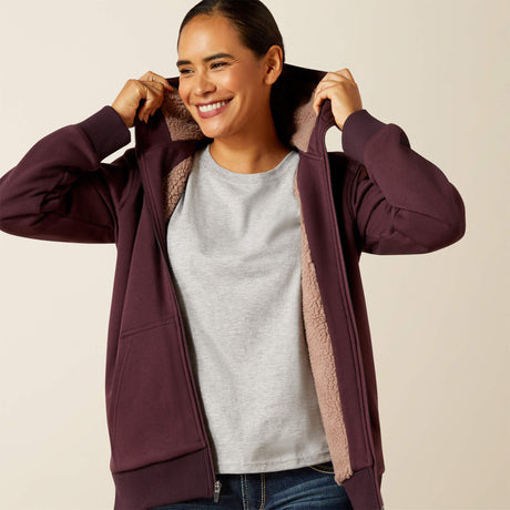Ariat Women's Rebar All-Weather Sherpa Full Zip Hoodie