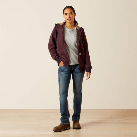 Ariat Women's Rebar All-Weather Sherpa Full Zip Hoodie