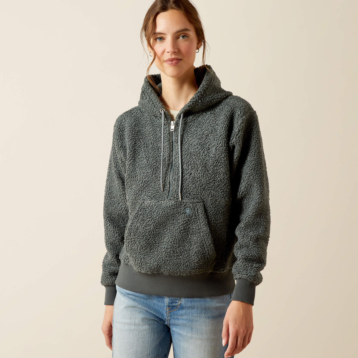 Ariat Women's Orinda 1/2 Zip Sherpa Fleece Hoodie - Urban Chic