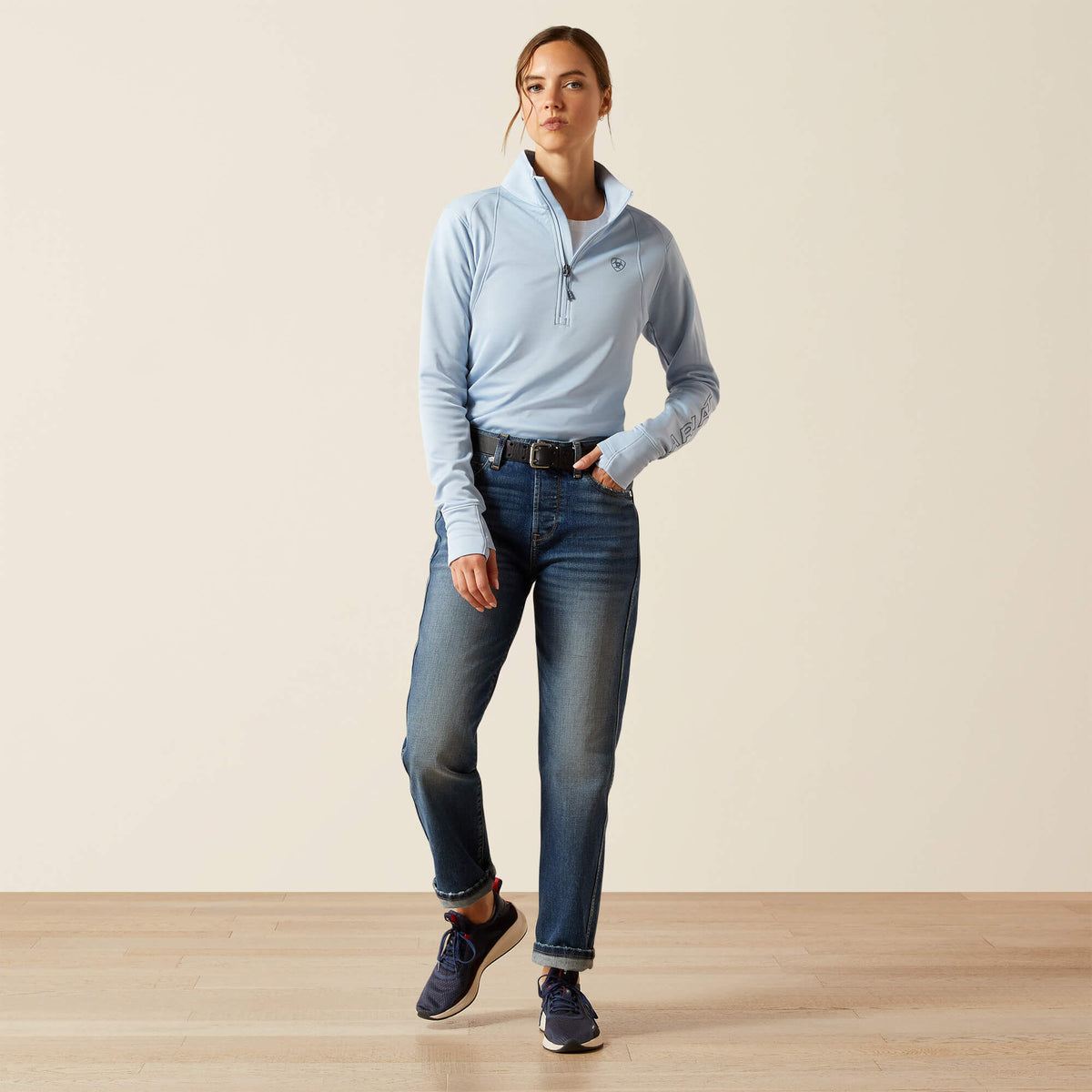 Ariat Women's Team EQ 1/2 Zip Pullover - Skyway