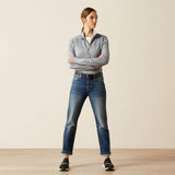 Ariat Women's Team EQ 1/2 Zip Pullover - Alloy Heather