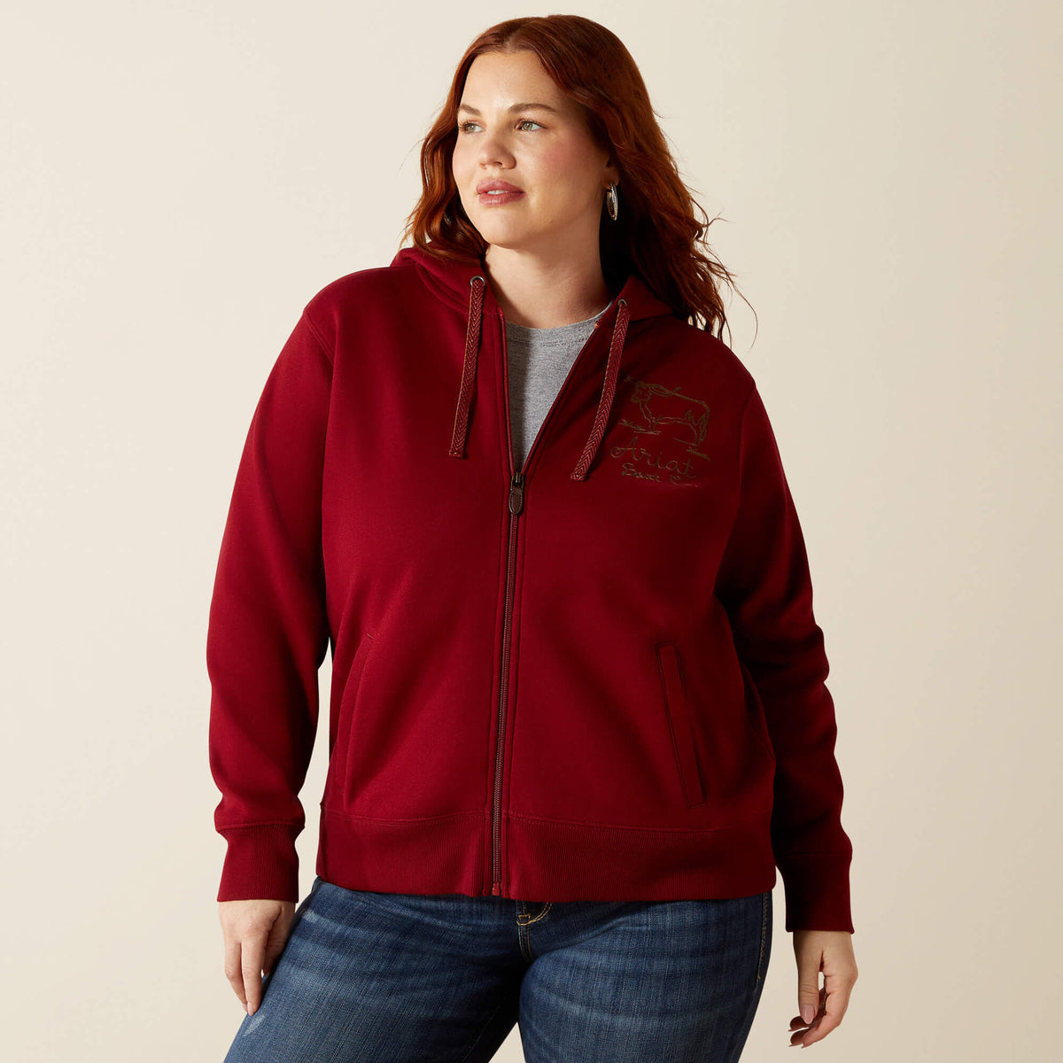 Ariat Women's Stitched Full Zip Hoodie