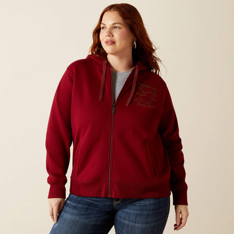 Ariat Women's Stitched Full Zip Hoodie