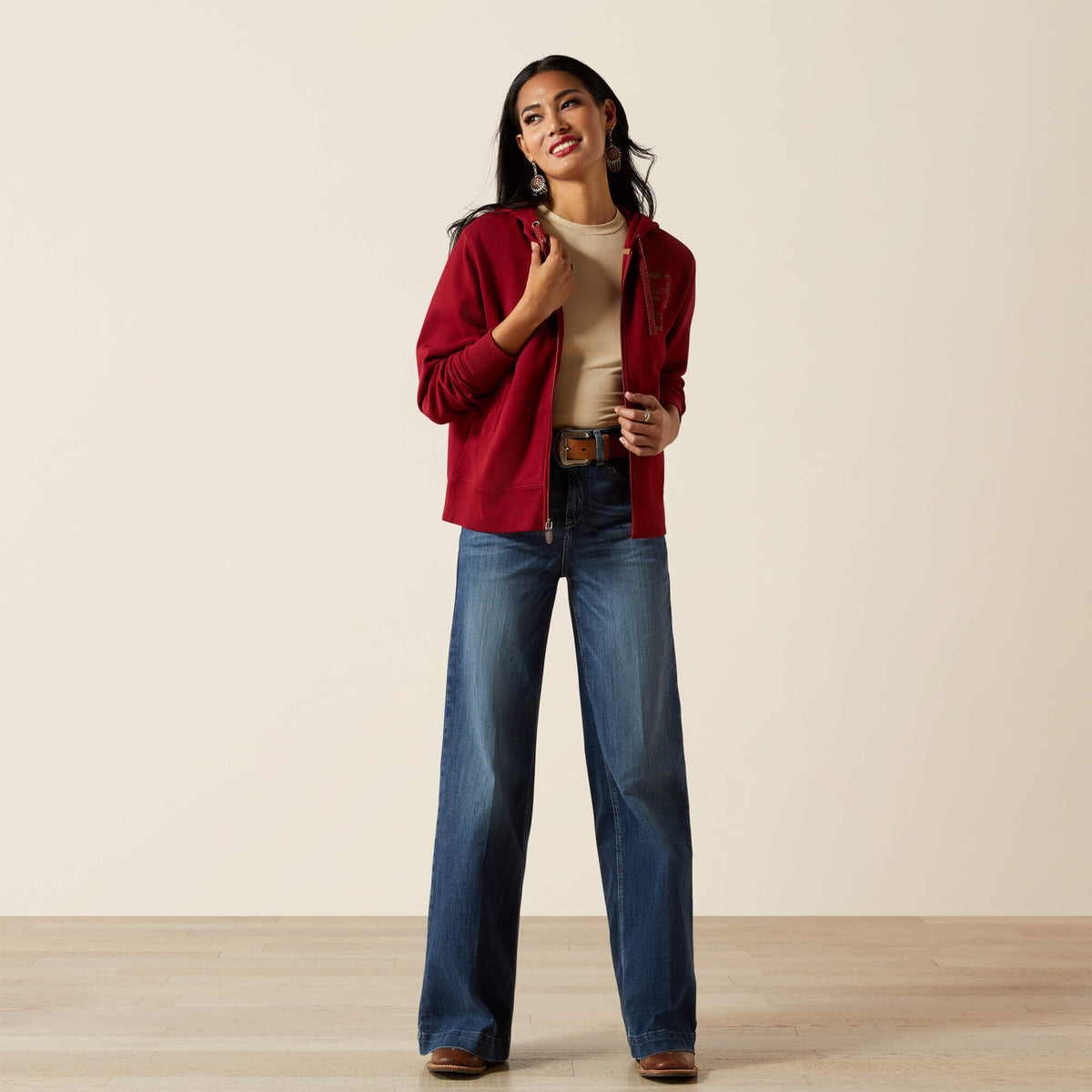 Ariat Women's Stitched Full Zip Hoodie