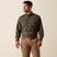 Ariat Men's Rebar Flannel DuraStretch Long Sleeve Work Shirt - Burnt Olive
