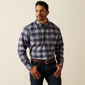Ariat Men's Rebar Flannel DuraStretch Long Sleeve Work Shirt - Monument