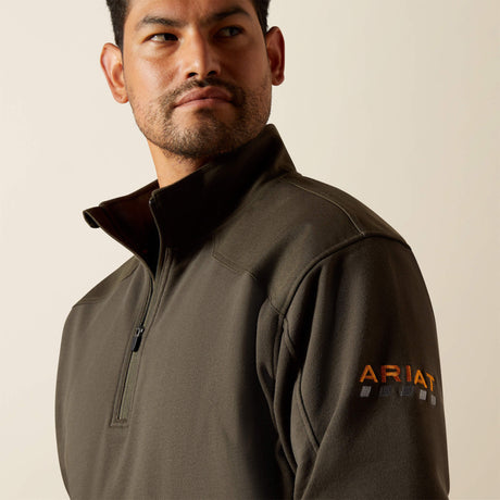 Ariat Men's Rebar Workman DuraCanvas Sweatshirt - Black/ Black - Earth