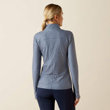 Ariat Women's Lowell 3.0 1/4 Zip Baselayer - China Blue Arrows