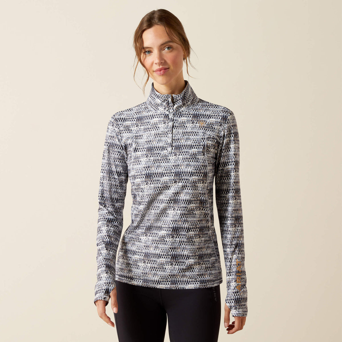 Ariat Women's Lowell 3.0 1/4 Zip Baselayer - Autumn Batik