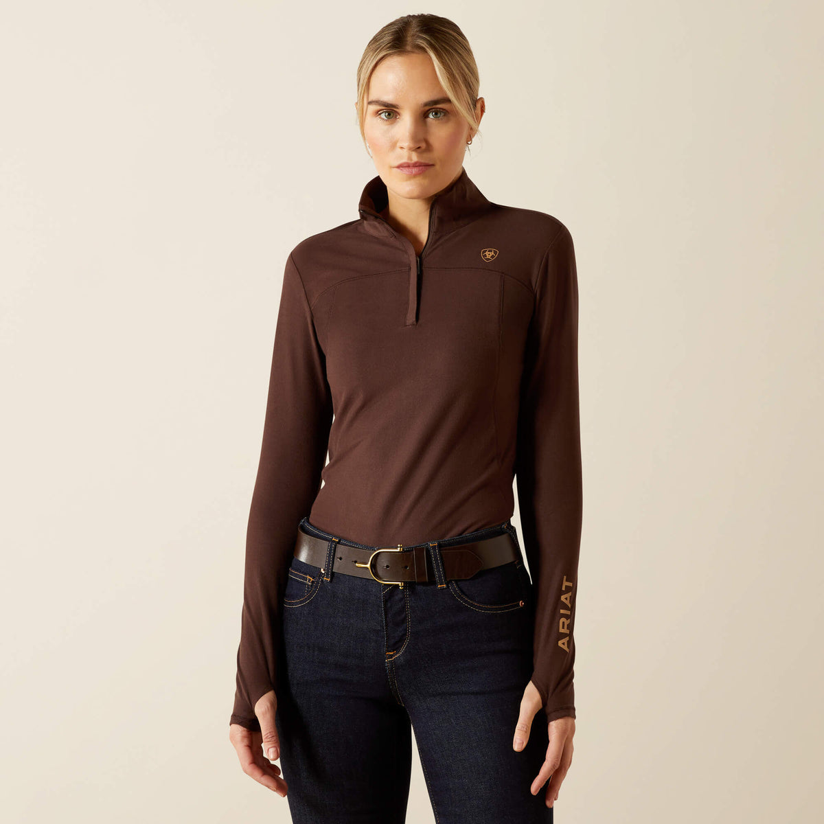 Ariat Women's Lowell 3.0 1/4 Zip Baselayer - Java