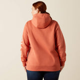 Ariat Women's Rebar Workman Graphic Hoodie - Aragon Heather/Cameo