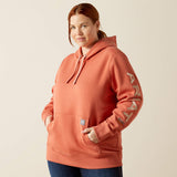 Ariat Women's Rebar Workman Graphic Hoodie - Aragon Heather/Cameo