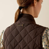 Ariat Women's Woodside Vest - Navy - Coffee Bean