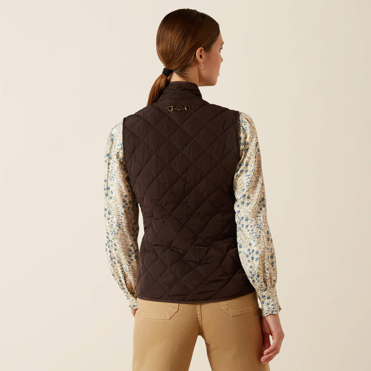 Ariat Women's Woodside Vest - Navy - Coffee Bean