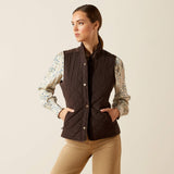 Ariat Women's Woodside Vest - Navy - Coffee Bean