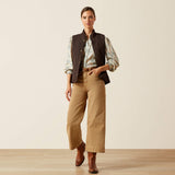 Ariat Women's Woodside Vest - Navy - Coffee Bean