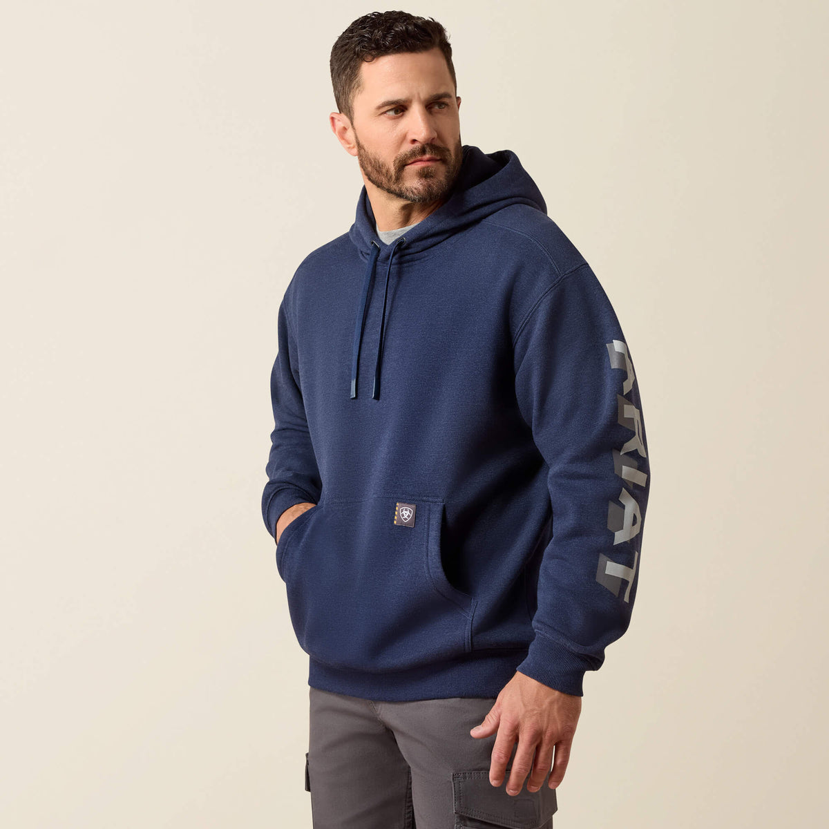 Ariat Men's Rebar Lightweight Logo Hoodie