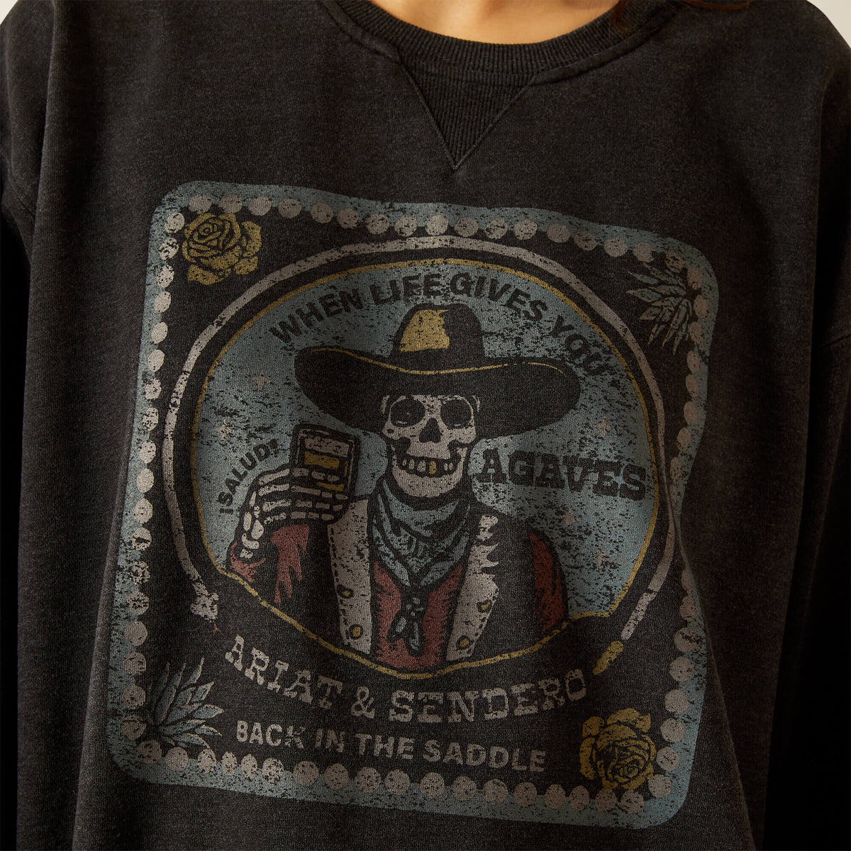 Ariat Women's Oversize Sendero When Life Gives You Agaves Sweatshirt