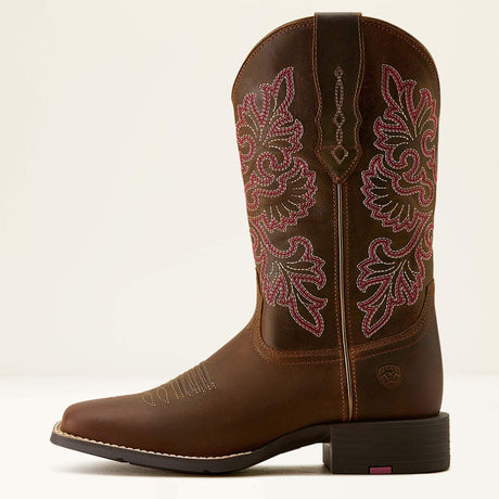 Ariat Women's Round Up StretchFit Wide Square Toe Western Boot