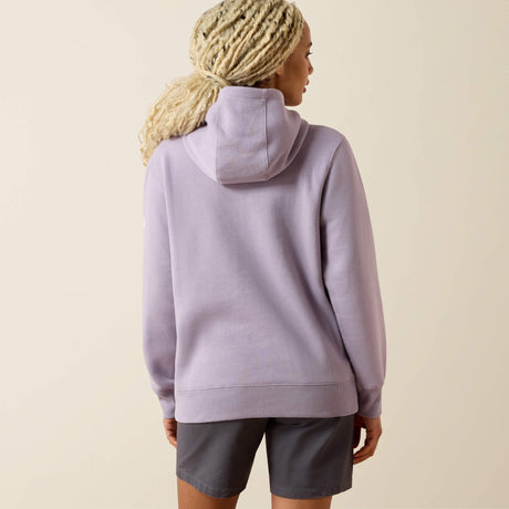 Ariat Women's Rebar Lightweight Logo 1/2 Zip Hoodie