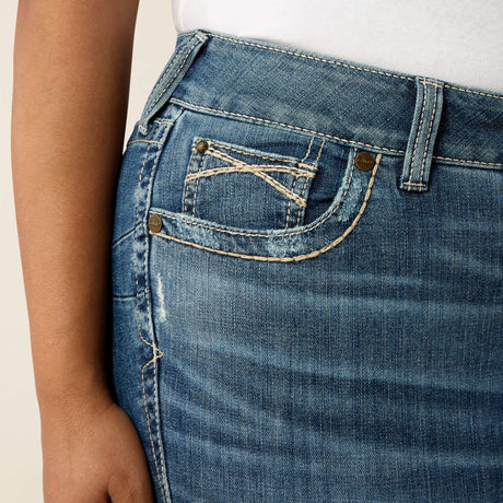 Ariat Women's Mid Rise Estelle Straight Leg Jeans