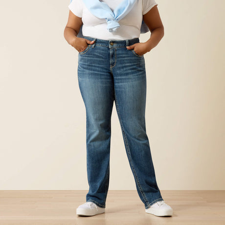 Ariat Women's Mid Rise Estelle Straight Leg Jeans