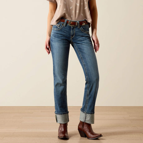 Ariat Women's Mid Rise Estelle Straight Leg Jeans