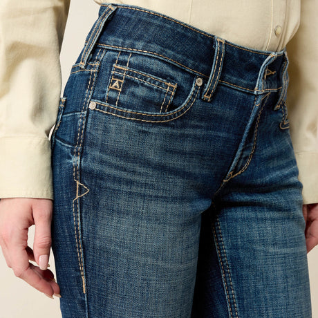 Ariat Women's Mid Rise Fiona Boot Cut Jeans