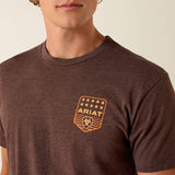 Ariat Men's Ariat Stripe Patriotic Badge T-Shirt