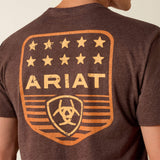 Ariat Men's Ariat Stripe Patriotic Badge T-Shirt