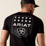 Ariat Men's Ariat Stripe Patriotic Badge T-Shirt