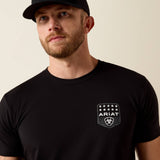 Ariat Men's Ariat Stripe Patriotic Badge T-Shirt