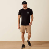 Ariat Men's Ariat Stripe Patriotic Badge T-Shirt