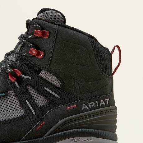 Ariat Men's Traverse Mid Waterproof Hiking Boots - Black