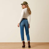 Ariat Women's High Rise Revel Vilma Slim Ultrastretch Straight Leg Jeans
