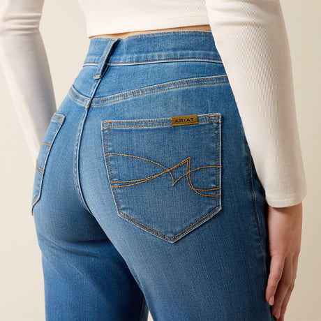 Ariat Women's High Rise Revel Vilma Slim Ultrastretch Straight Leg Jeans