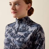 Ariat Youth LunaVeil 1/4 Zip Long Sleeve Baselayer - Polar Coincide Print