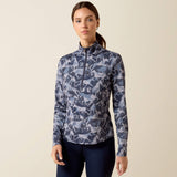 Ariat Women's Lunaveil 1/2 Zip Baselayer - Polar Coincide Print