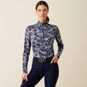 Ariat Women's Lunaveil 1/2 Zip Baselayer - Polar Coincide Print