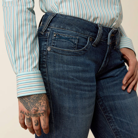 Ariat Women's Mid Rise Luisa Boot Cut Jeans