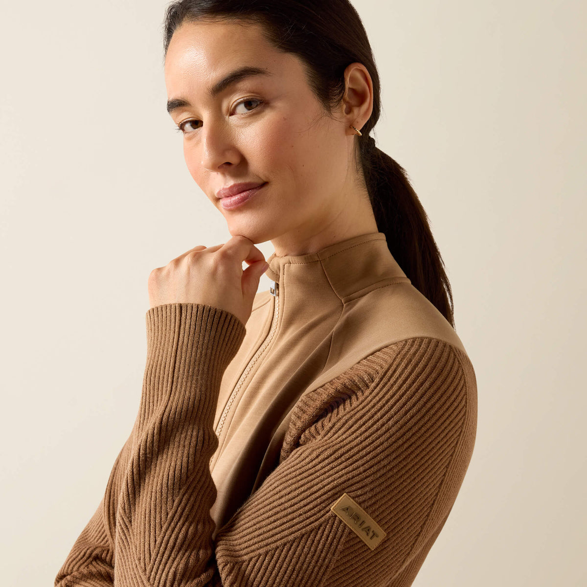 Ariat Women's Skadi Full Zip Tech Fleece Jacket - Tiger's Eye